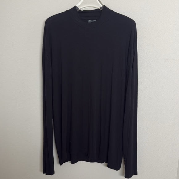 ASOS DESIGN Open Back Long Sleeve Turtleneck in Black Sz XL - Picture 4 of 7